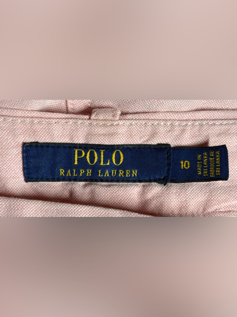 Polo Ralph Lauren Women's Pink Oxford Chino Shorts - Size 10 - Embroidered Pony - Picture 5 of 9